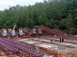 Ligne de production de sable de rivière de 600 t/h dans le Guangdong